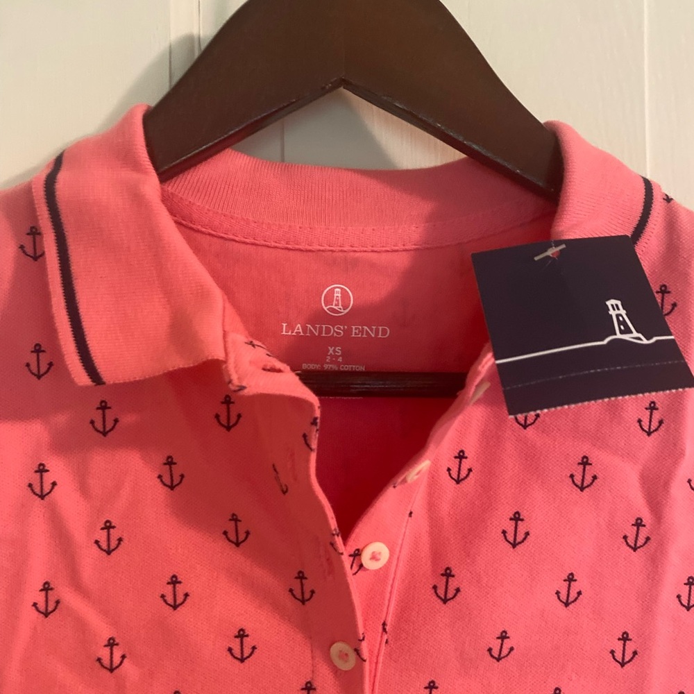 Lands end anchor polo - NWT